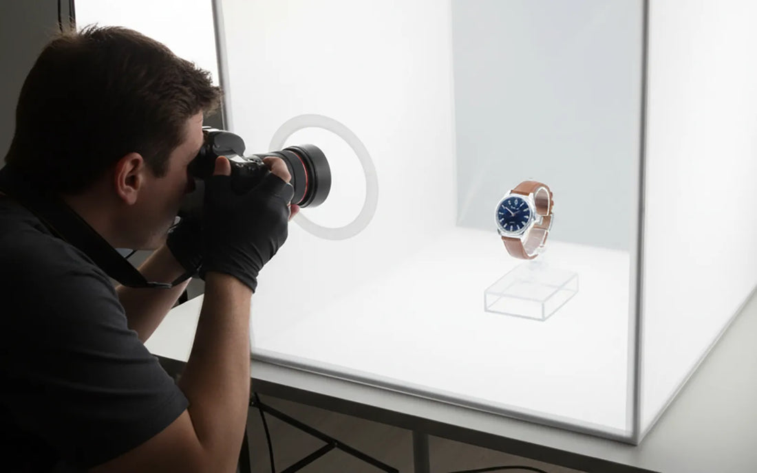 Set fotografico shooting orologio da polso